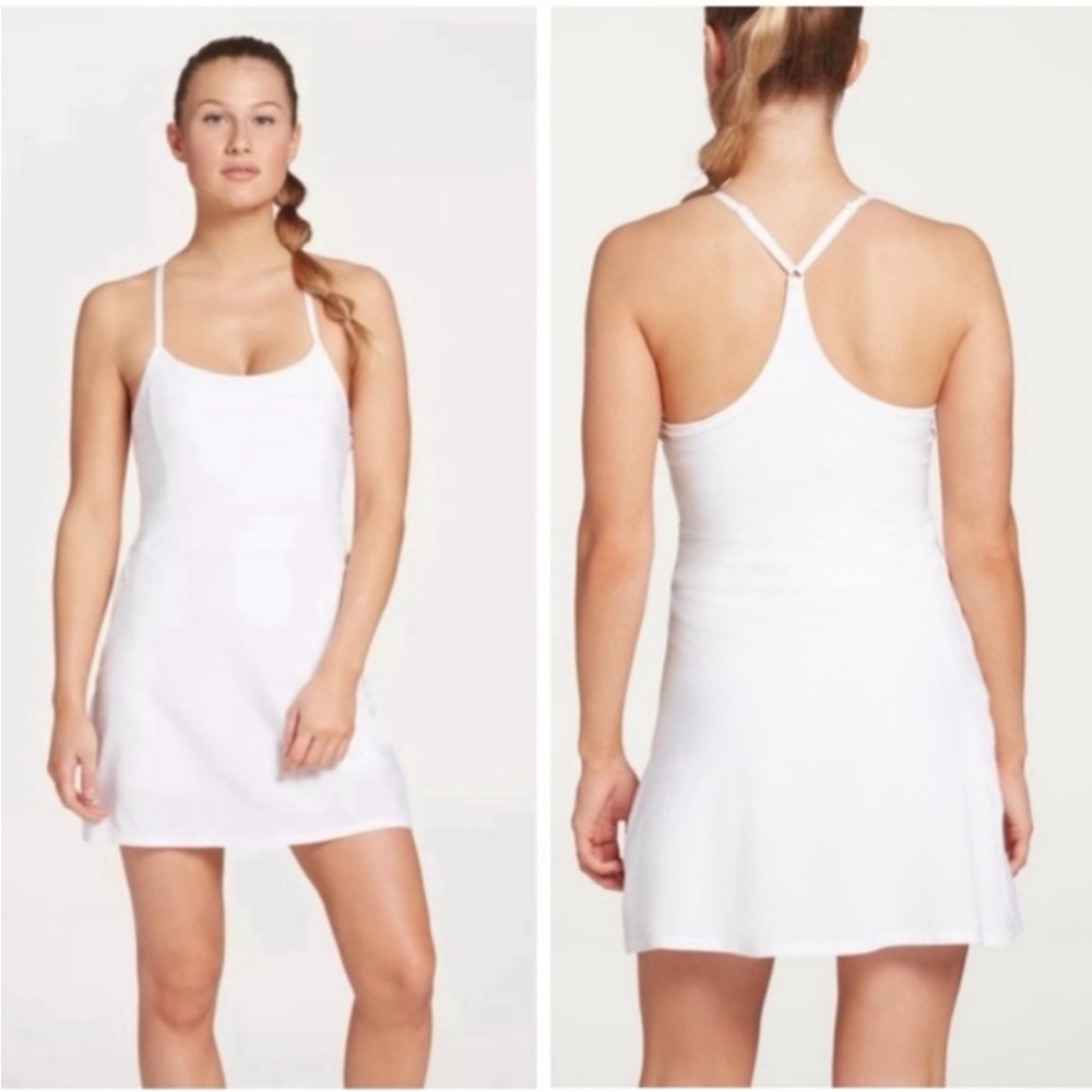 Calia Carrie Underwood Pure White Adjustable Strap Performance Dress